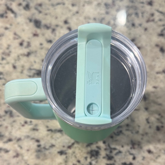 Stanley 40oz Green Travel Mug with Handle -EUC - Picture 3 of 4